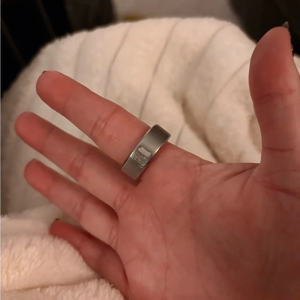 Oura Silver (slated) Ring Gen 4. I bought it in July. Just daily wear!
